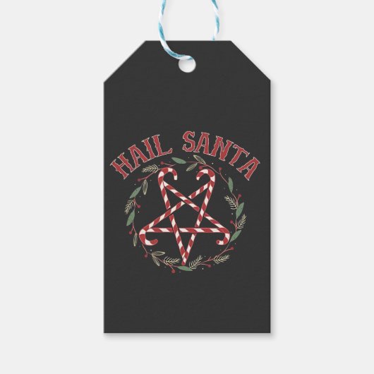 Hail Satan Christmas Krampus Xmas Devil Candy Geschenkanhänger (Vorderseite)