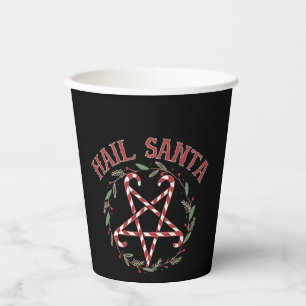 Hail Satan Christmas Krampus Xmas Devil Candy Pappbecher