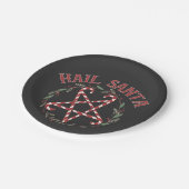 Hail Satan Christmas Krampus Xmas Devil Candy Pappteller (Schrägansicht)