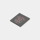 Hail Satan Christmas Krampus Xmas Devil Candy Post-it Klebezettel (angewinkelt)