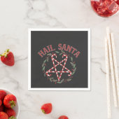 Hail Satan Christmas Krampus Xmas Devil Candy Serviette (Beispiel)