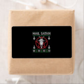 Hail Satan Goat Head Pentagram Funny Satanic Ugly (Insitu)