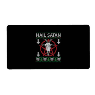 Hail Satan Goat Head Pentagram Funny Satanic Ugly