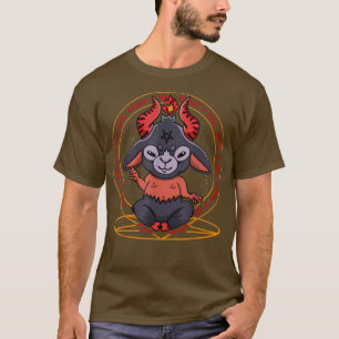 Hail Satan Niedlich Baphomet Pentagram Okkulter Sa T-Shirt