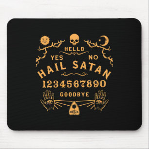 Hail Satan Occult Horror Atheist Wiccan Satanic Ou Mousepad