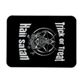 Hail Satan Pentagram Goat Halloween Magnet (Horizontal)