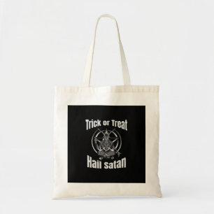 Hail Satan Pentagram Goat Halloween Tragetasche