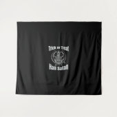Hail Satan Pentagram Goat Halloween Wandteppich (Vorderseite (Horizontal))