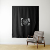 Hail Satan Pentagram Goat Halloween Wandteppich (Beispiel)