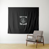 Hail Satan Pentagram Goat Halloween Wandteppich (Beispiel (Horizontal))