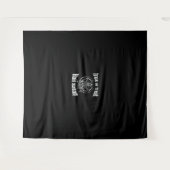 Hail Satan Pentagram Goat Halloween Wandteppich (Vorderseite (Horizontal))