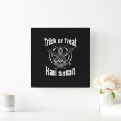 Hail Satan Pentagramm Quadratische Wanduhr (Zuhause)
