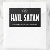 Hail Satan Rectangle Aufkleber (Tasche)