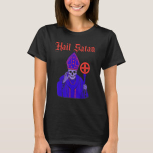 Hail Satan Satanic Vintag Horror Church Devil Men T-Shirt