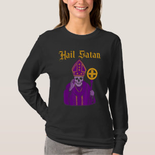 Hail Satan Satanischer Vintage Horror Kirche Teufe T-Shirt