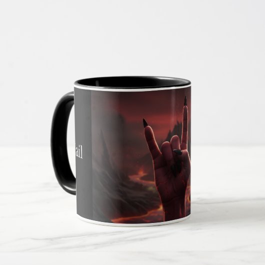 Hail Satan Tasse (Vorderseite Links)