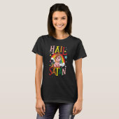 Hail Satan Unicorn Rainbow T-Shirt (Vorne ganz)