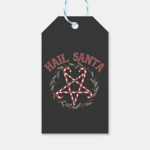 Hail Satan Weihnachten Krampus Xmas Teufel Süßigke Geschenkanhänger