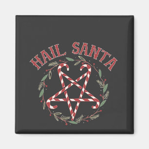 Hail Satan Weihnachten Krampus Xmas Teufel Süßigke Magnet