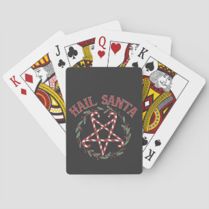 Hail Satan Weihnachten Krampus Xmas Teufel Süßigke Spielkarten