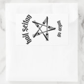 Hail Seitan 1.1 (schwarz) Rechteckiger Aufkleber (Tasche)