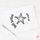 Hail Seitan 1.1 (schwarz) Rechteckiger Aufkleber (Umschlag)