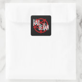 Hail Seitan Quadratischer Aufkleber (Tasche)