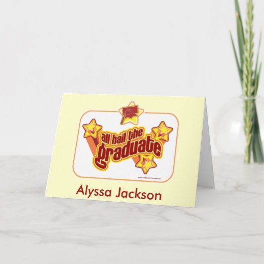 Hail the graduate karte (Vorderseite)