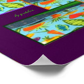 Hail to Veggies Collage Poster (Ecke)