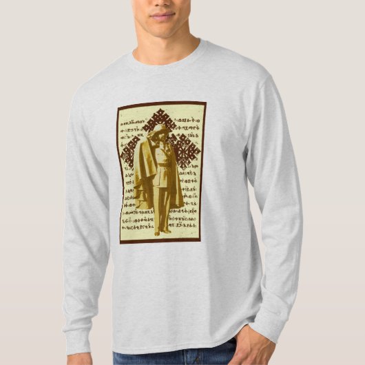 Haile I Selassie langes Hülsen-Shirt T-Shirt (Vorderseite)