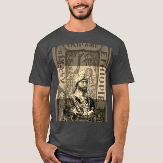 Haile Selassie Äthiopien Rasta Shirt (Vorderseite)