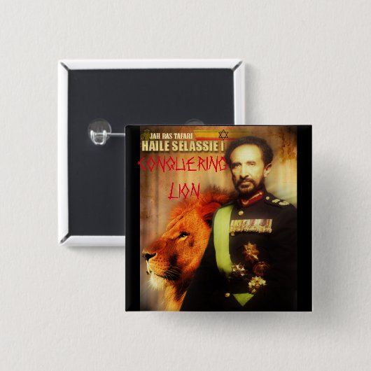 HAILE SELASSIE BUTTON (Vorne & Hinten)