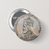 Haile Selassie Button (Vorne & Hinten)