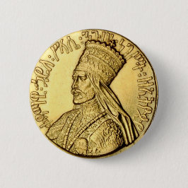 Haile Selassie Button Rasta Reggae Merchandise
