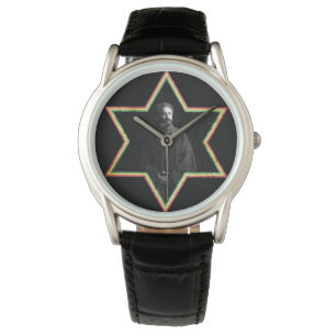 Haile Selassie Davidsstern Armbanduhr