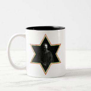 Haile Selassie Davidsstern Zweifarbige Tasse