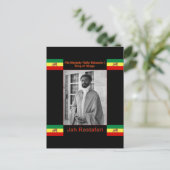Haile Selassie der Löwe von Judah, Jah Rastafari Postkarte (Stehend Vorderseite)