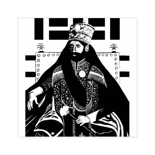 Haile Selassie Emperor of Ethiopia Rastafari Stamp Gummistempel (Prägung)