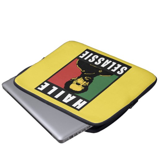 Haile Selassie Emperor - Reggae - Laptop iPad Case (Vorne Knopf)