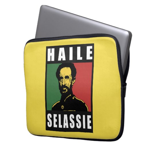 Haile Selassie Emperor - Reggae - Laptop iPad Case (Vorderseite Links)