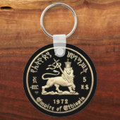 Haile Selassie - Empire of Ethiopia - HIM Tanktop Schlüsselanhänger (Rückseite)