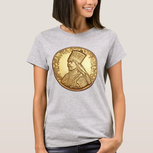 Haile Selassie Empire of Ethiopia Rasta Girl Shirt (Vorderseite)