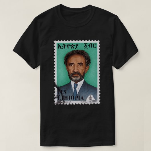 Haile Selassie Empire of Ethiopia Rastafari Shirt (Design vorne)