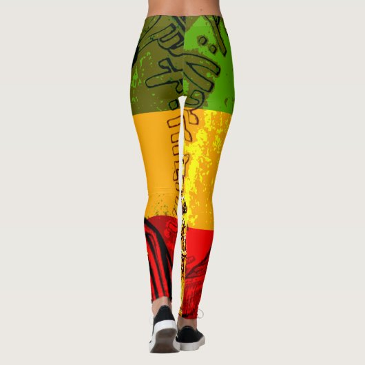 Haile Selassie Empress Menen Rasta Leggings (Rückseite)