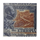 Haile Selassie Ethiopia Rasta Jah Rastafari Reggae Fliese (Vorderseite)