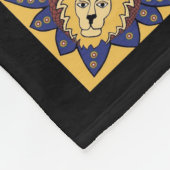 Haile Selassie Fleece-Decke Fleecedecke (Ecke)