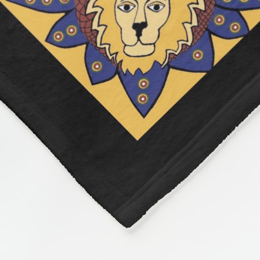 Haile Selassie Fleece-Decke Fleecedecke (Ecke)