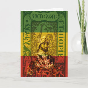 Haile Selassie Greeting Card Karte