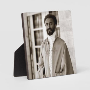 Haile Selassie HIM Jah Rastafari Aufsteller Fotoplatte