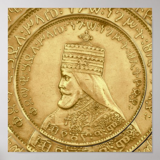 Haile Selassie HIM Jah Rastafari Aufsteller Poster (Vorne)